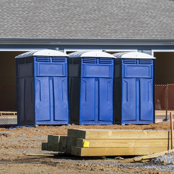 what is the expected delivery and pickup timeframe for the porta potties in Buttzville